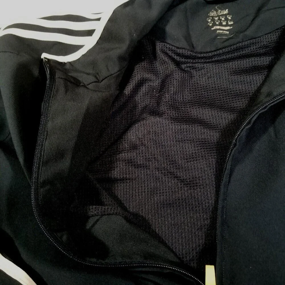 Adidas Y2K Mens Dark Navy Full Zip Up Track Jacket Soccer Athletic Retro Size 2X